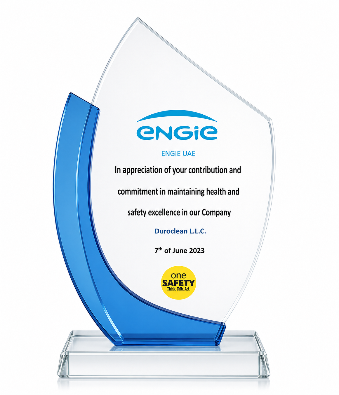 Duroclean award recognition